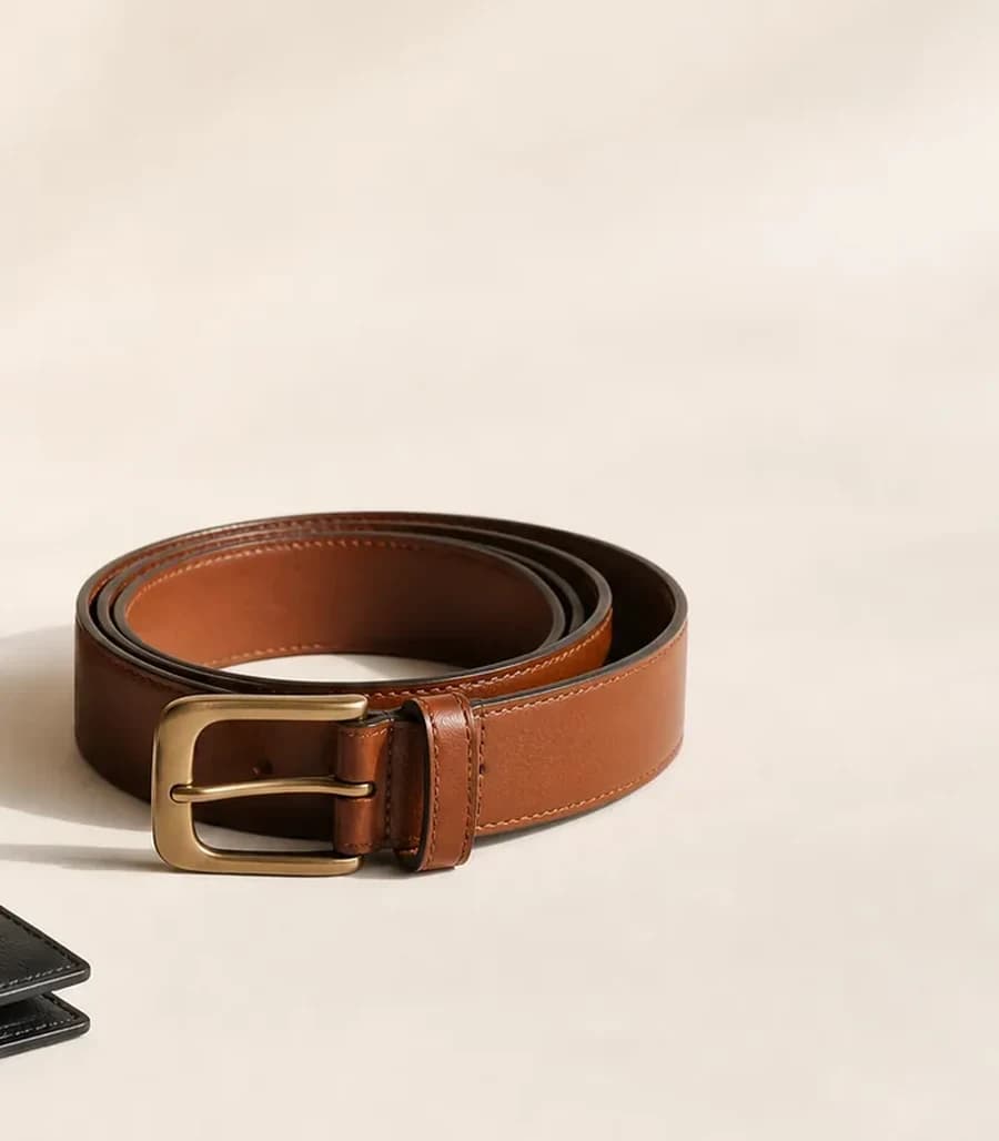 Leather Accessories — Belts · Wallets · Card holders, produced by the Belle Vouz group